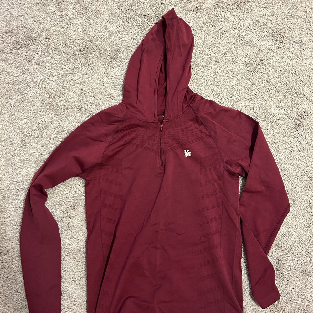 YoungLA Maroon Long Sleeve Compression Hoodie